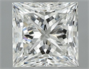 Natural Diamond 0.90 Carats, Princess with  Cut, G Color, VS1 Clarity and Certified by GIA