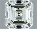 Natural Diamond 1.35 Carats, Asscher with  Cut, I Color, VVS1 Clarity and Certified by IGI