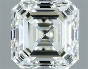 Picture of Natural Diamond 1.35 Carats, Asscher with  Cut, I Color, VVS1 Clarity and Certified by IGI