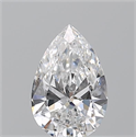 Diamante Natural 0.51 quilates, De pera , Color E, claridad VVS2 y certificado GIA