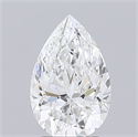 Natural Diamond 2.01 Carats, Pear with  Cut, F Color, SI1 Clarity and Certified by GIA