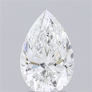 Foto Diamante Natural 2.01 quilates, De pera , Color F, claridad SI1 y certificado GIA de