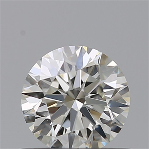 Picture of Natural Diamond 0.56 Carats, Round with Excellent Cut, H Color, VS1 Clarity and Certified by IGI