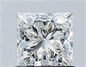 Natural Diamond 1.01 Carats, Princess with  Cut, I Color, VS1 Clarity and Certified by GIA