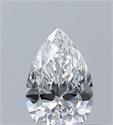 Natural Diamond 0.32 Carats, Pear with  Cut, F Color, VVS2 Clarity and Certified by GIA