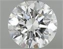 Diamante Natural 0.41 quilates, Redondo , Color F, claridad IF y certificado GIA