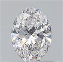 Natural Diamond 0.70 Carats, Oval with  Cut, D Color, VS1 Clarity and Certified by GIA