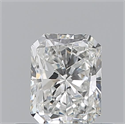 Natural Diamond 0.50 Carats, Radiant with  Cut, G Color, IF Clarity and Certified by GIA
