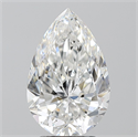 Diamante Natural 3.71 quilates, De pera , Color F, claridad SI1 y certificado GIA