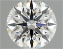 Natural Diamond 0.48 Carats, Round with Excellent Cut, F Color, VS2 Clarity and Certified by GIA