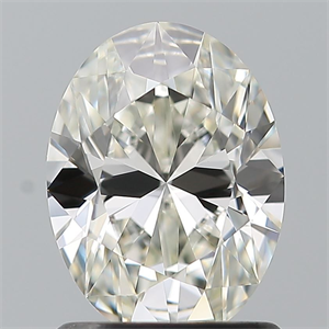 Foto Diamante Natural 1.11 quilates, Ovalado , Color I, claridad VVS2 y certificado GIA de