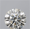 Natural Diamond 0.41 Carats, Round with Excellent Cut, H Color, IF Clarity and Certified by IGI