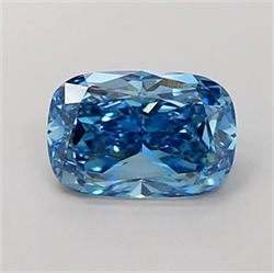 Picture of Lab Grown Diamond 2.51 Carats, CUSHION MODIFIED with  Cut, Fancy Vivid Blue Color, VVS2 Clarity and Certified by IGI
