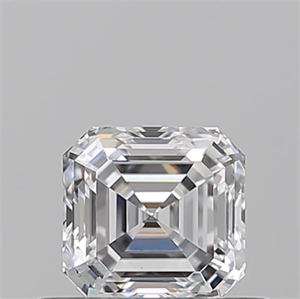 Picture of Natural Diamond 0.50 Carats, Asscher with  Cut, D Color, VVS2 Clarity and Certified by GIA