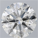 Natural Diamond 5.01 Carats, Round with Excellent Cut, H Color, SI1 Clarity and Certified by IGI