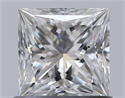 Natural Diamond 0.71 Carats, Princess with  Cut, D Color, SI1 Clarity and Certified by GIA