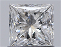 Natural Diamond 0.71 Carats, Princess with  Cut, D Color, SI1 Clarity and Certified by GIA