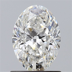 Foto Diamante Natural 0.90 quilates, Ovalado , Color F, claridad SI2 y certificado GIA de