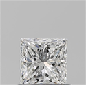 Natural Diamond 0.73 Carats, Princess with  Cut, G Color, VVS1 Clarity and Certified by GIA
