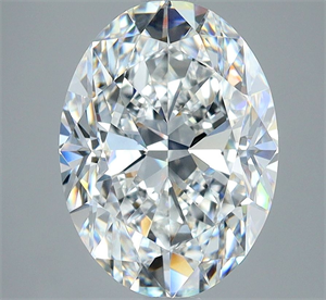 Picture of Natural Diamond 2.50 Carats, Oval with  Cut, E Color, VS2 Clarity and Certified by GIA