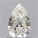 Natural Diamond 0.50 Carats, Pear with  Cut, H Color, VS2 Clarity and Certified by GIA