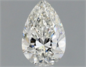 Natural Diamond 0.50 Carats, Pear with  Cut, H Color, VVS1 Clarity and Certified by GIA