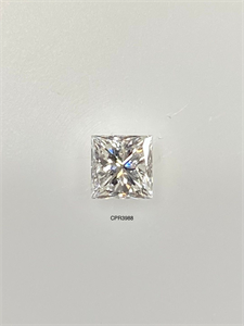 Picture of Natural Diamond 0.46 Carats, Princess with  Cut, H Color, VS1 Clarity and Certified by GIA