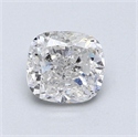 Natural Diamond 1.02 Carats, Cushion with  Cut, E Color, I2 Clarity and Certified by GIA