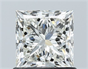 Natural Diamond 1.01 Carats, Princess with  Cut, H Color, VVS2 Clarity and Certified by IGI
