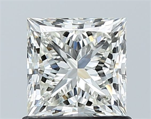 Picture of Natural Diamond 1.01 Carats, Princess with  Cut, H Color, VVS2 Clarity and Certified by IGI