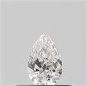 Natural Diamond 0.20 Carats, Pear with  Cut, E Color, VS2 Clarity and Certified by GIA
