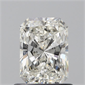 Natural Diamond 0.70 Carats, Radiant with  Cut, H Color, I1 Clarity and Certified by GIA