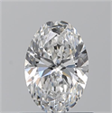 Natural Diamond 0.70 Carats, Oval with  Cut, E Color, VS2 Clarity and Certified by GIA