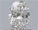 Natural Diamond 0.50 Carats, Oval with  Cut, D Color, IF Clarity and Certified by GIA