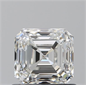 Natural Diamond 0.90 Carats, Asscher with  Cut, H Color, VVS1 Clarity and Certified by GIA
