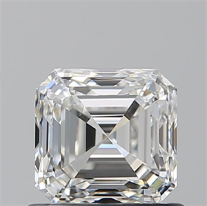 Picture of Natural Diamond 0.90 Carats, Asscher with  Cut, H Color, VVS1 Clarity and Certified by GIA