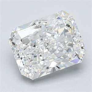 Foto Diamante Natural 1.90 quilates, Radiante , Color G, claridad VS2 y certificado GIA de