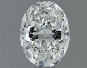 Picture of Natural Diamond 1.30 Carats, Oval with  Cut, H Color, SI1 Clarity and Certified by GIA