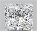 Natural Diamond 2.01 Carats, Princess with  Cut, F Color, VS2 Clarity and Certified by GIA