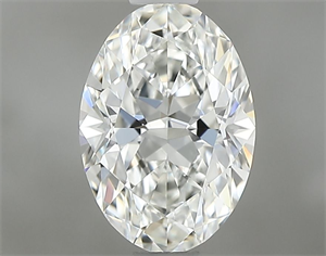 Foto Diamante Natural 0.72 quilates, Ovalado , Color H, claridad IF y certificado GIA de