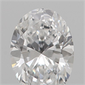 Natural Diamond 0.18 Carats, Oval with  Cut, E Color, VVS1 Clarity and Certified by IGI