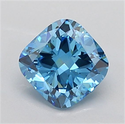 Picture of Lab Grown Diamond 2.27 Carats, CUSHION MODIFIED with  Cut, Fancy Vivid Blue Color, VS1 Clarity and Certified by IGI