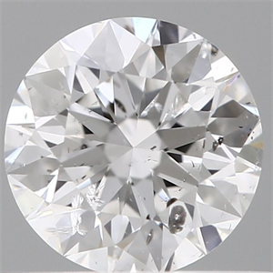 Picture of Natural Diamond 0.56 Carats, Round with Excellent Cut, D Color, I1 Clarity and Certified by GIA
