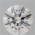Lab Grown Diamond 3.60 Carats, Round with Ideal Cut, E Color, VVS2 Clarity and Certified by IGI