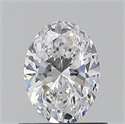 Natural Diamond 0.70 Carats, Oval with  Cut, D Color, VS1 Clarity and Certified by GIA