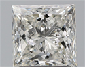 Natural Diamond 1.56 Carats, Princess with  Cut, H Color, SI1 Clarity and Certified by GIA
