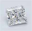 Diamante Natural 2.01 quilates, Princesa , Color E, claridad VVS2 y certificado GIA