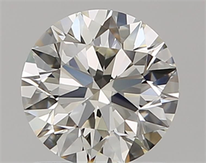 Picture of Natural Diamond 0.90 Carats, Round with Excellent Cut, J Color, VS1 Clarity and Certified by GIA
