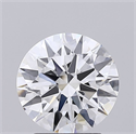 Lab Grown Diamond 2.04 Carats, Round with Ideal Cut, D Color, IF Clarity and Certified by IGI