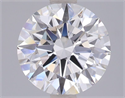 Lab Grown Diamond 2.04 Carats, Round with Ideal Cut, F Color, VVS2 Clarity and Certified by IGI